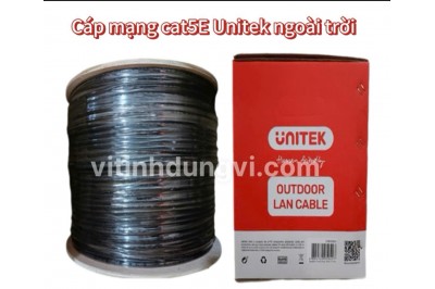 CÁP MẠNG UTP CAT5E UNITEK C18135GY 305M - NGOÀI TRỜI